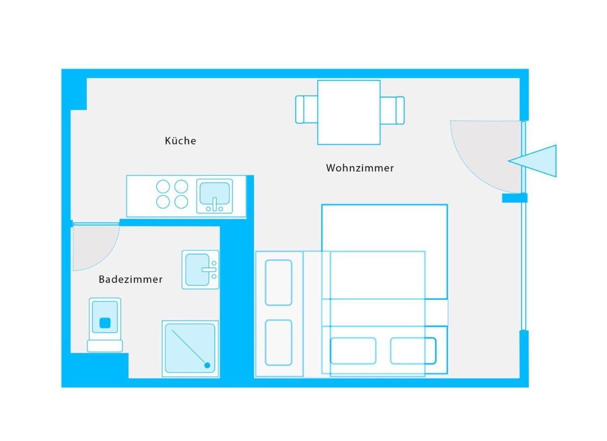 The Koburger Vh, Studio For Up To 4 With High Bed 柏林 外观 照片